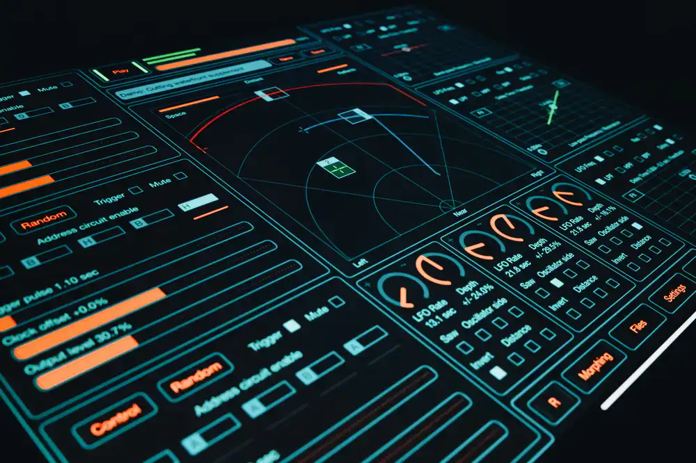 Abstract layout of a virtual racing circuit